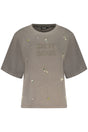 DESIGUAL WOMEN'S GRAY ZIP-UP SWEATSHIRT
