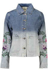 DESIGUAL WOMEN'S BLUE DENIM JACKET