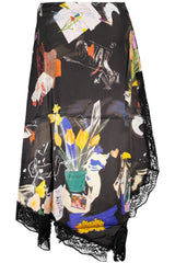 DESIGUAL WOMEN'S LONG SKIRT BLACK