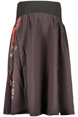 DESIGUAL WOMEN'S LONG SKIRT BLACK