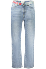 DESIGUAL WOMEN'S DENIM JEANS, BLUE