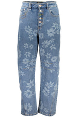 DESIGUAL WOMEN'S DENIM JEANS, BLUE