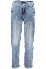 DESIGUAL WOMEN'S DENIM JEANS, BLUE