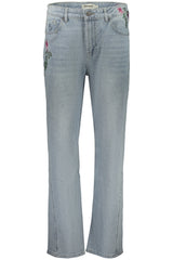 DESIGUAL WOMEN'S DENIM JEANS, BLUE