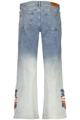 DESIGUAL WOMEN'S DENIM JEANS, BLUE