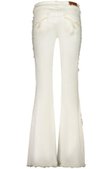 DESIGUAL WOMEN'S DENIM JEANS WHITE