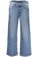 DESIGUAL WOMEN'S DENIM JEANS BLUE