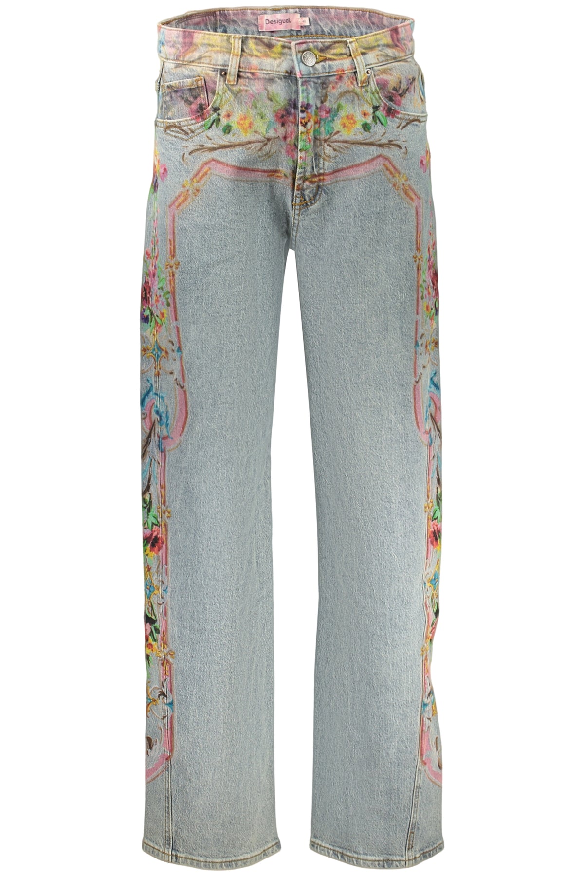 DESIGUAL WOMEN'S DENIM JEANS BLUE