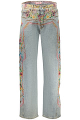 DESIGUAL WOMEN'S DENIM JEANS BLUE