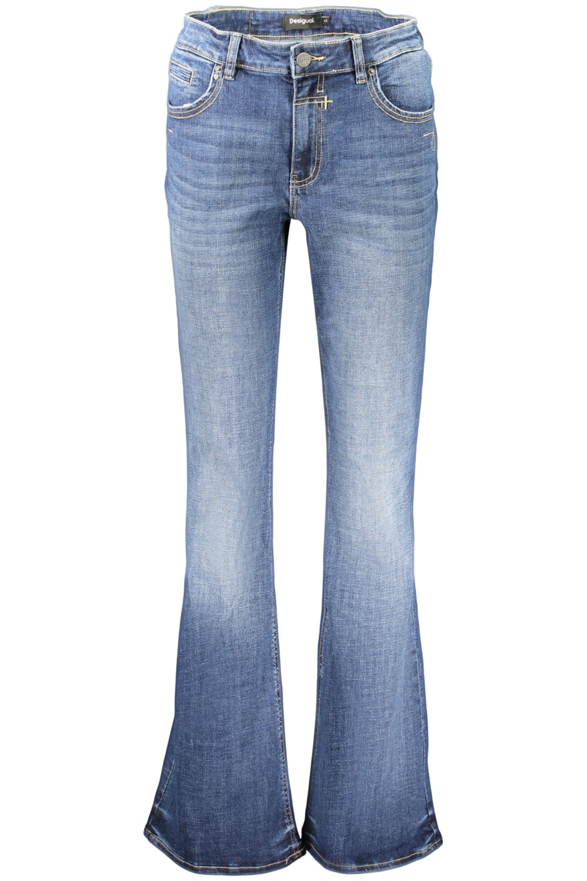 DESIGUAL WOMEN'S DENIM JEANS BLUE