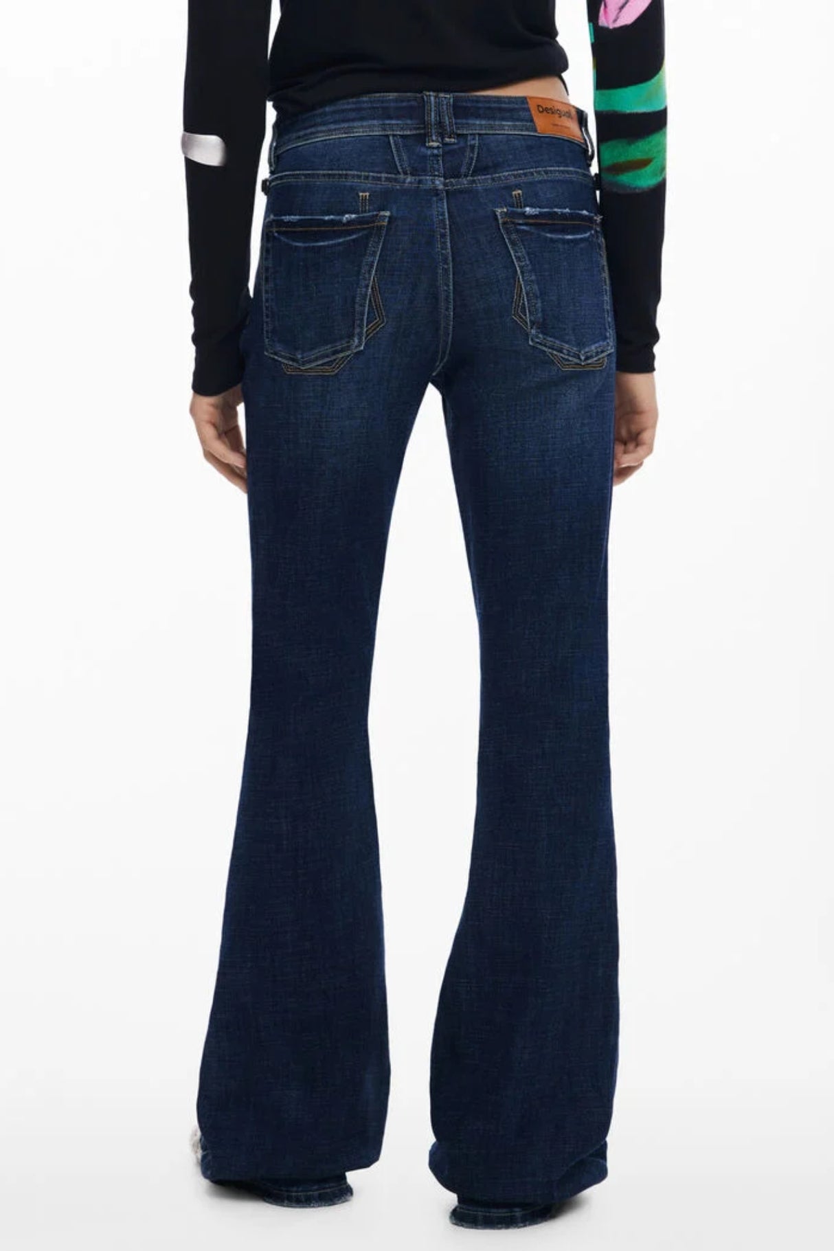 DESIGUAL WOMEN'S DENIM JEANS BLUE