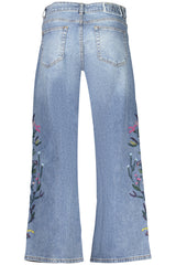DESIGUAL WOMEN'S DENIM JEANS BLUE