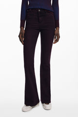 DESIGUAL WOMEN'S DENIM JEANS PURPLE