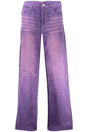 DESIGUAL WOMEN'S DENIM JEANS PURPLE