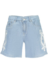 DESIGUAL WOMEN'S BLUE SHORT JEANS