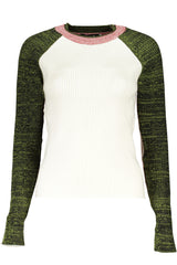 DESIGUAL WHITE WOMEN'S SWEATER