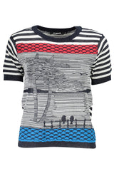 DESIGUAL WOMEN'S BLUE SWEATER