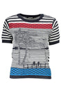DESIGUAL WOMEN'S BLUE SWEATER