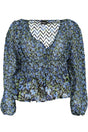 DESIGUAL WOMEN'S BLUE SWEATER