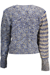 DESIGUAL WOMEN'S BLUE SWEATER