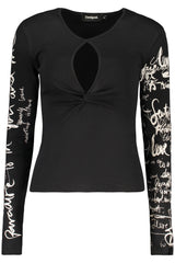 DESIGUAL WOMEN'S BLACK SWEATER