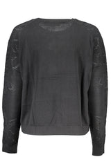 DESIGUAL BLACK WOMEN'S SWEATER