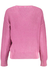 DESIGUAL WOMEN'S PINK SWEATER