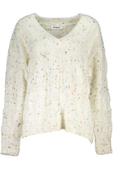 DESIGUAL WHITE WOMEN'S SWEATER