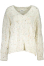 DESIGUAL WHITE WOMEN'S SWEATER