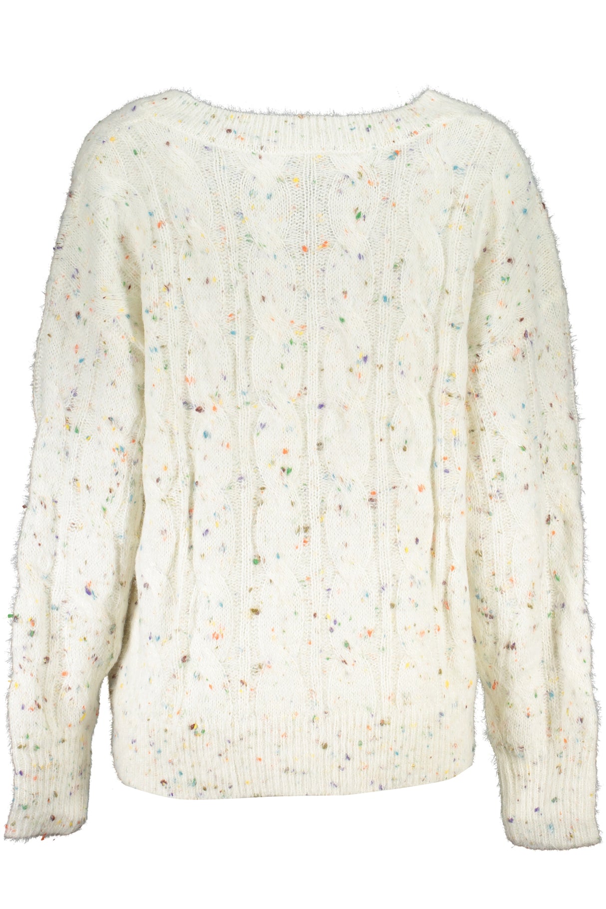 DESIGUAL WHITE WOMEN'S SWEATER