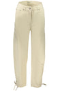 DESIGUAL WOMEN'S BEIGE TROUSERS