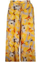 DESIGUAL WOMEN'S YELLOW TROUSERS