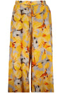 DESIGUAL WOMEN'S YELLOW TROUSERS