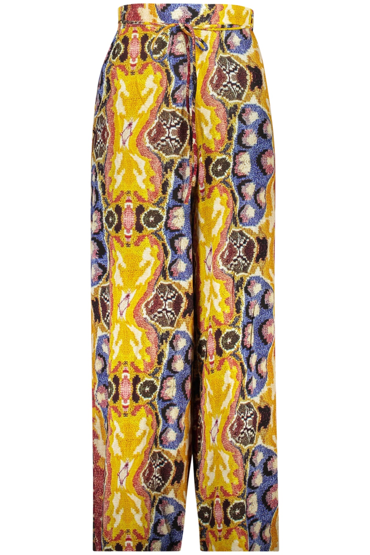 DESIGUAL WOMEN'S YELLOW TROUSERS