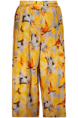 DESIGUAL WOMEN'S YELLOW TROUSERS