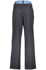 DESIGUAL WOMEN'S BLACK TROUSERS