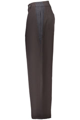 DESIGUAL WOMEN'S BLACK TROUSERS