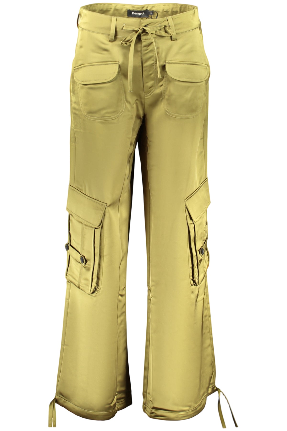 DESIGUAL WOMEN'S GREEN TROUSERS