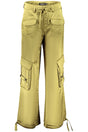DESIGUAL WOMEN'S GREEN TROUSERS