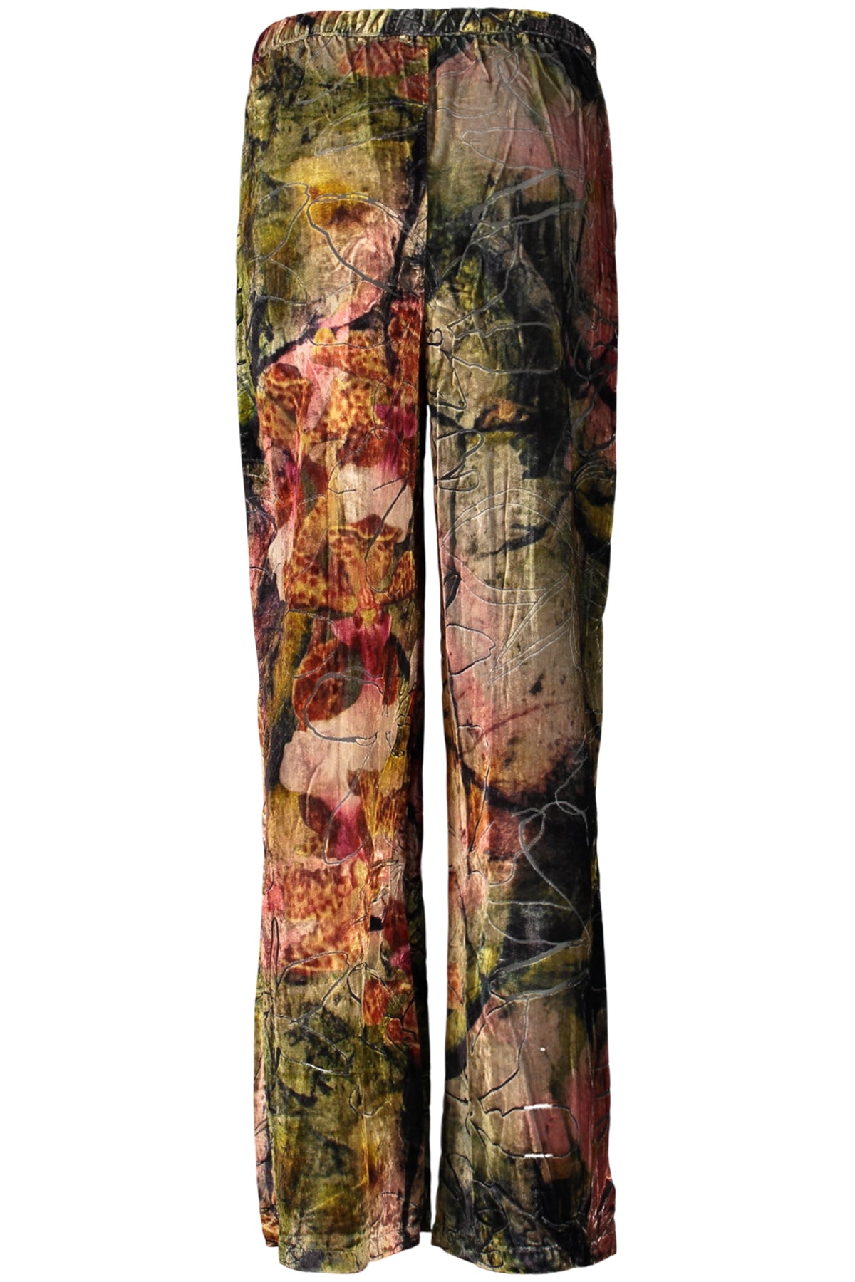 DESIGUAL WOMEN'S GREEN TROUSERS