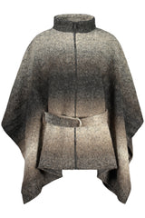 DESIGUAL WOMEN'S BROWN PONCHO