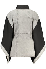 DESIGUAL WOMEN'S BLACK PONCHO