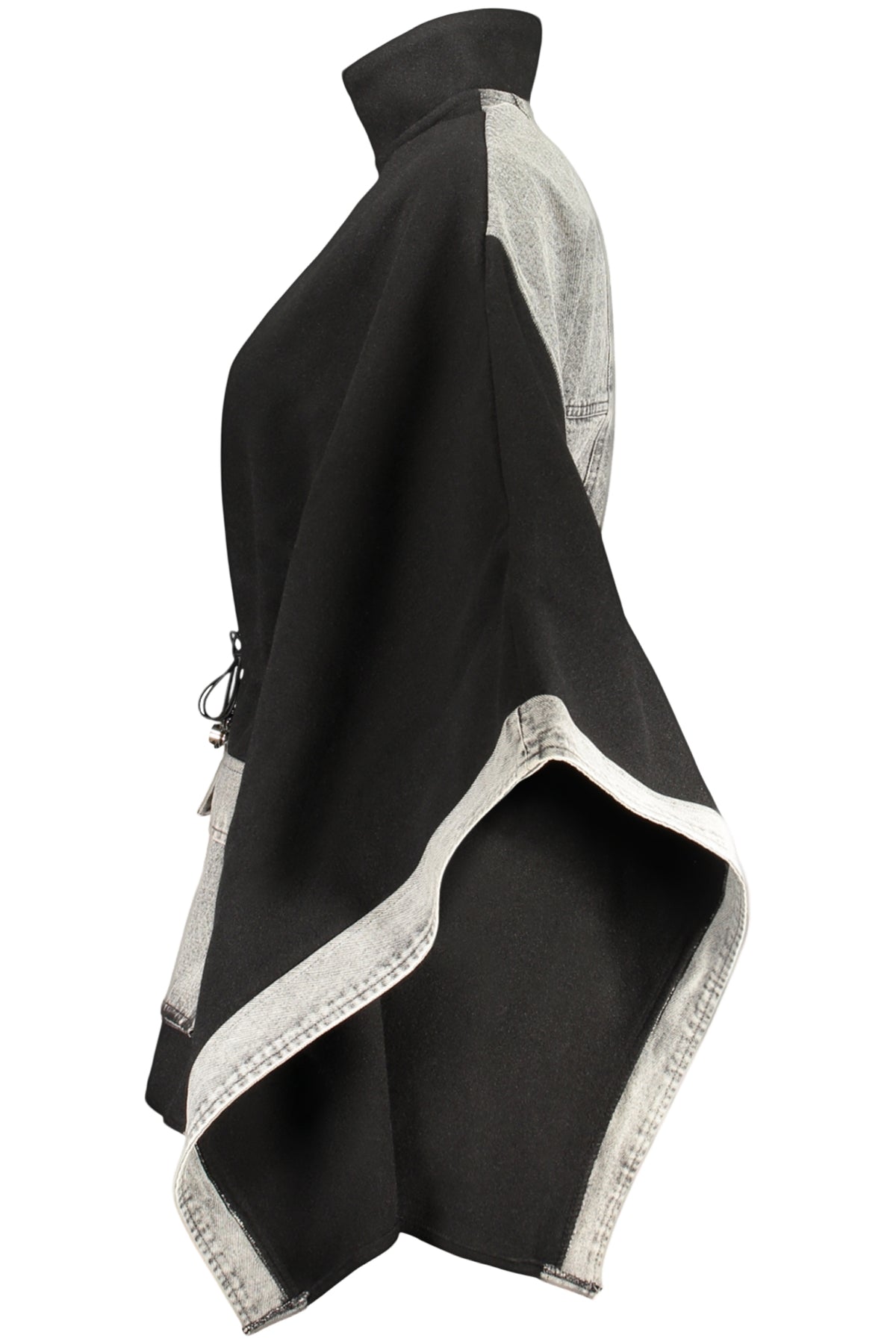 DESIGUAL WOMEN'S BLACK PONCHO