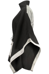 DESIGUAL WOMEN'S BLACK PONCHO
