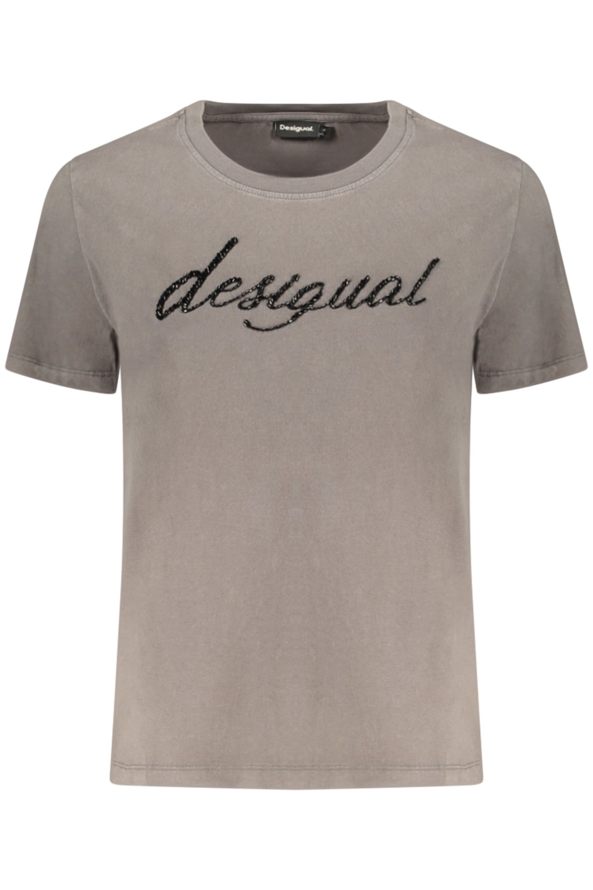 DESIGUAL WOMEN'S SHORT-SLEEVE T-SHIRT GREY