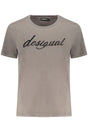 DESIGUAL WOMEN'S SHORT-SLEEVE T-SHIRT GREY