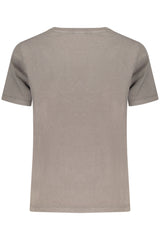 DESIGUAL WOMEN'S SHORT-SLEEVE T-SHIRT GREY