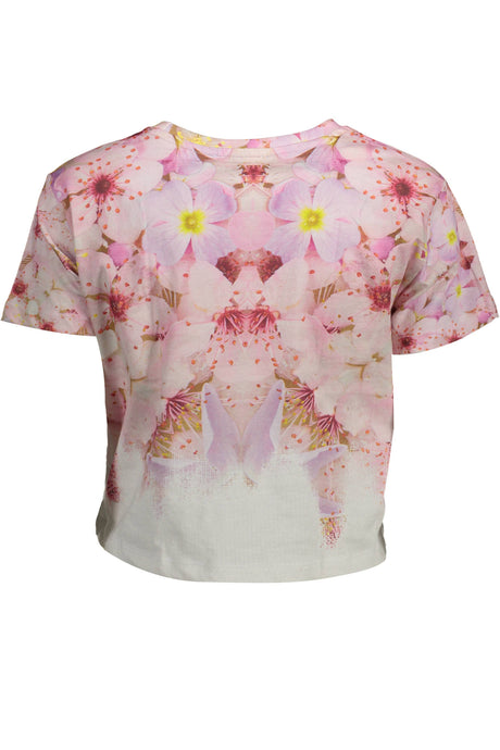 DESIGUAL WOMEN'S SHORT SLEEVE T-SHIRT PINK