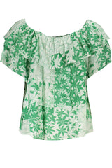 DESIGUAL GREEN WOMEN'S SHORT SLEEVE T-SHIRT