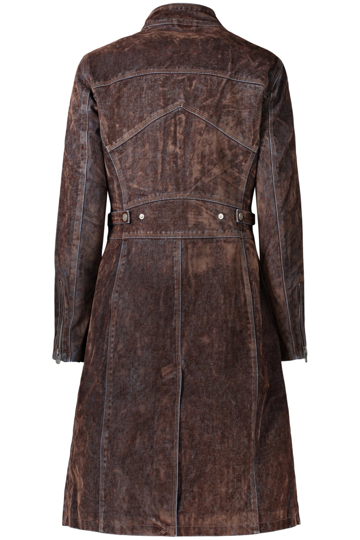 DESIGUAL WOMEN'S BROWN TRENCH COAT